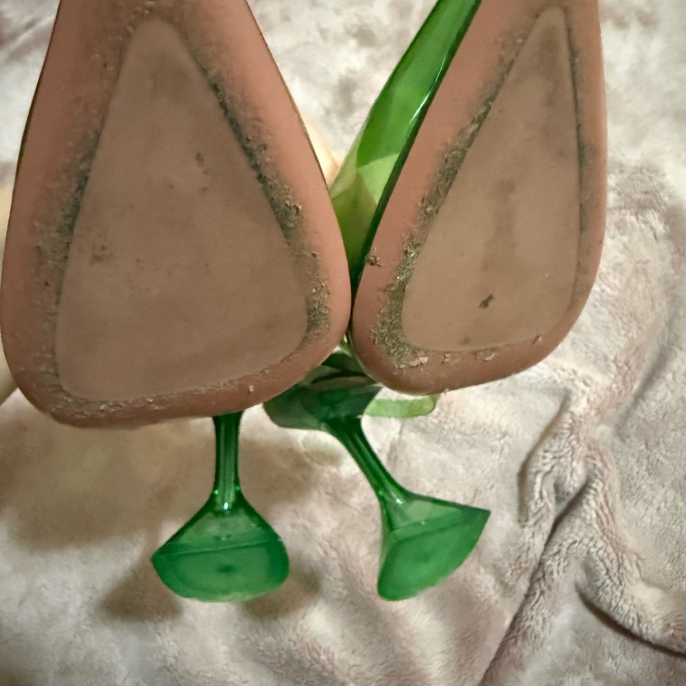 Amina Muaddi Holli Glass PVC slingback pumps - Picture 10 of 12
